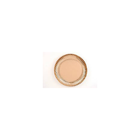 Plat rond creux or 28,5 cm x 25