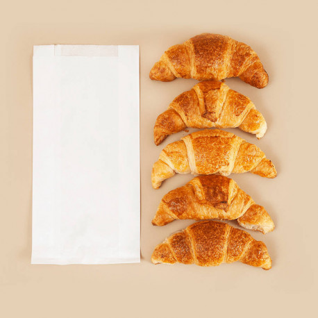 Sac croissant kraft blanc n106 x1000