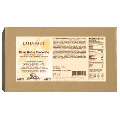Chocolat blanc en chunks 10 kg
