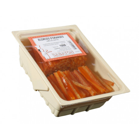 Écorce d'orange confite en lamelles 1 kg