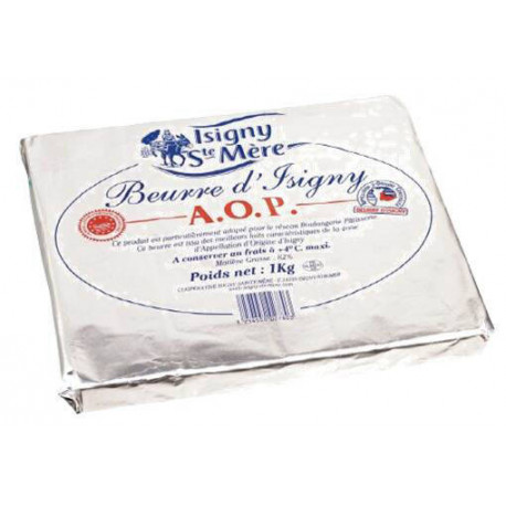 Beurre de tourage 82 % MG AOP Isigny-sur-Mer 1 kg