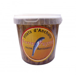 Filets d'anchois allongés à l'huile de tournesol 1,2 kg