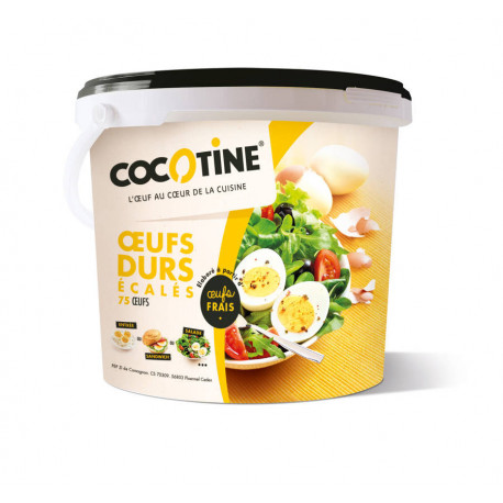 Oeufs durs écalés - de 53 g x 75