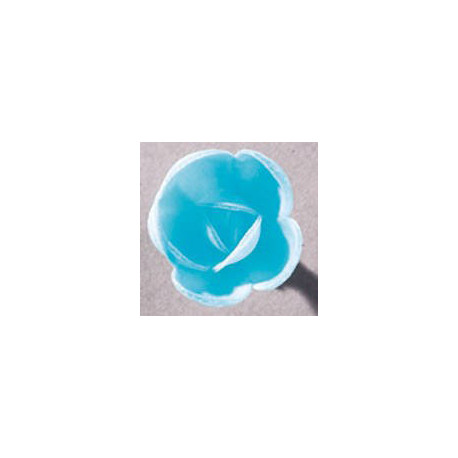 Petite rose bleu en azyme 40 mm x 72