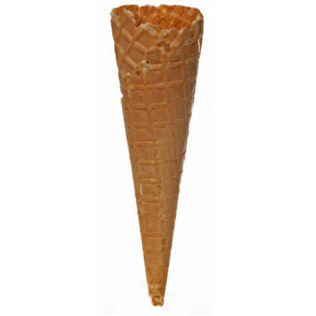 Cornet en gaufre dentelé D 47 mm H 161 mm