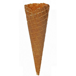 Cornet en gaufre dentelé D 52 cm H 161 cm x 320