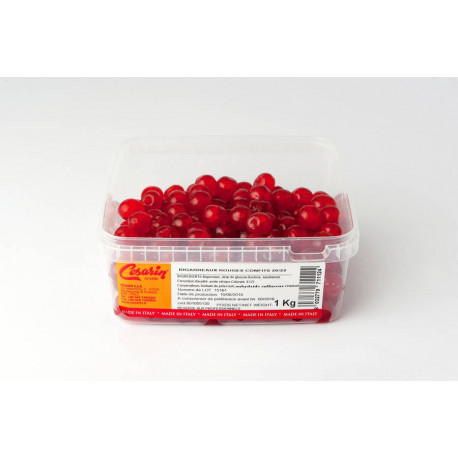 Bigarreau rouge confit 20/22 mm 1 kg