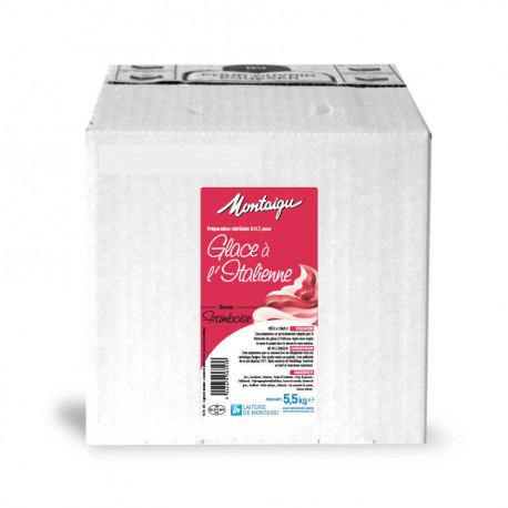 Préparation pour glace framboise UHT 5,5 kg