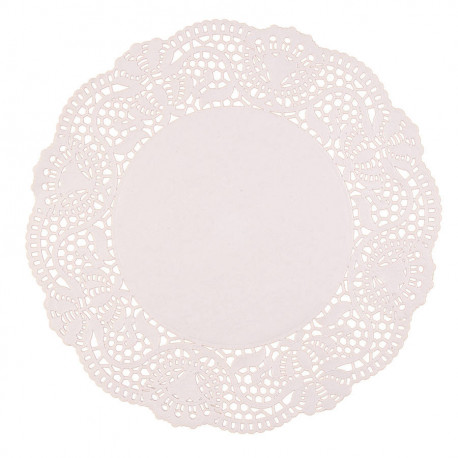 Dentelle Classic blanche ronde FSC 36 cm x 250