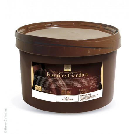 Chocolat aux noisettes Favorites gianduja 2,5 kg