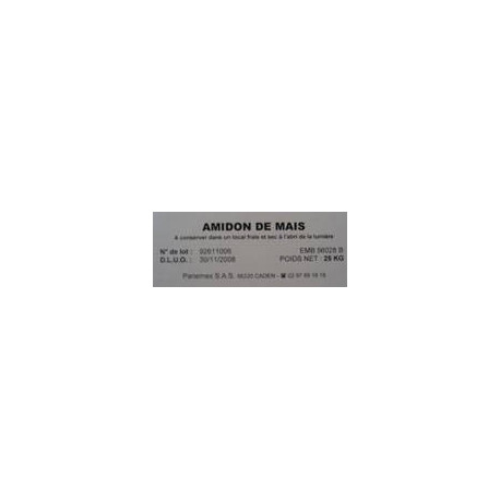 Amidon de maïs 25 kg