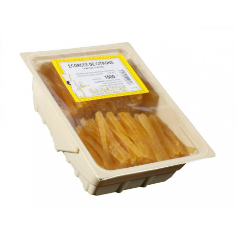 Écorce de citron en lamelles 1 kg
