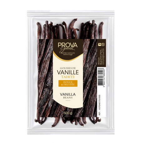 Gousses de vanille Tahiti 17 cm 500 g