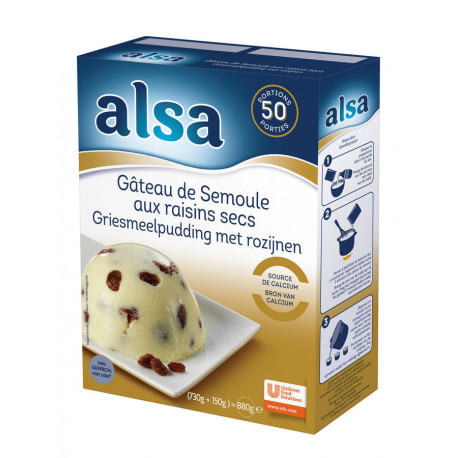 Préparation pour gâteau de semoule aux raisins secs 50 portions
