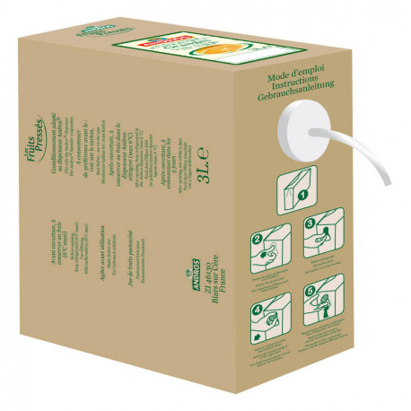 Jus d'orange pressée pasteurisé 3 L