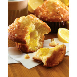 Muffin premium fourré citron et sucre perlé 132 g x 20