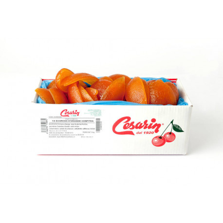 Écorce d'orange confite 1/4 Toutes essences 5 kg