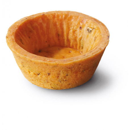 Mini tartelette salée ronde tomate basilic D 4,2 cm x 160