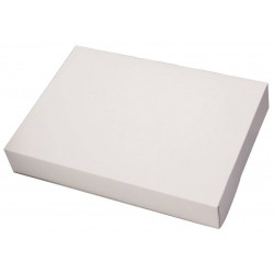 Boîte traiteur blanche 35 x 26 x 6 cm x 25