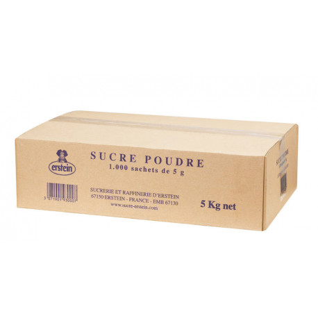 Sucre en poudre dosette 5 g x1000