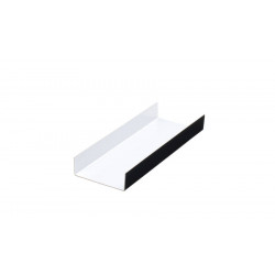 Supports rectangles rainés blanc perle/noir 130 x 45 mm x 200