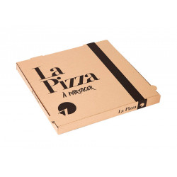 Boîte à pizza brune 400 x 400 x 35 mm x 100