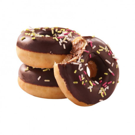 Mini Donut fourré chocolat-noisette nappé chocolat 24g x 135