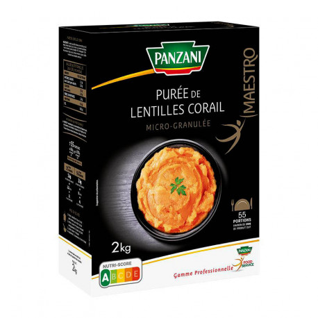 Purée de lentilles corail micro granulée 2 kg