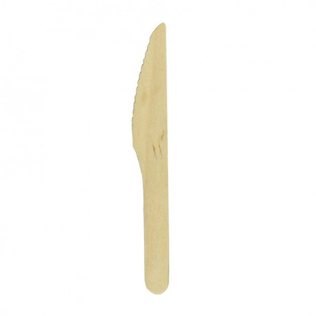 Couteau servipack bois naturel de 166 x 21 mm x 50