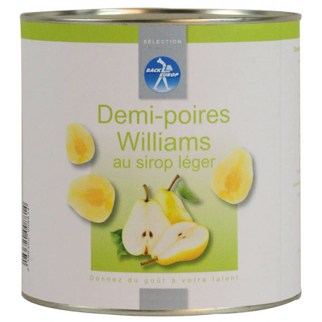 Demi-poire Williams au sirop léger 3/1