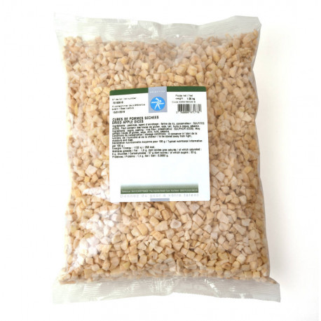 Pomme déshydratée en cubes 1 kg