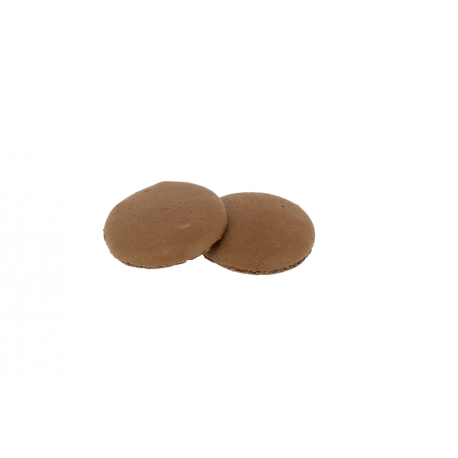 Coque de macaron au chocolat D 75 mm x 48