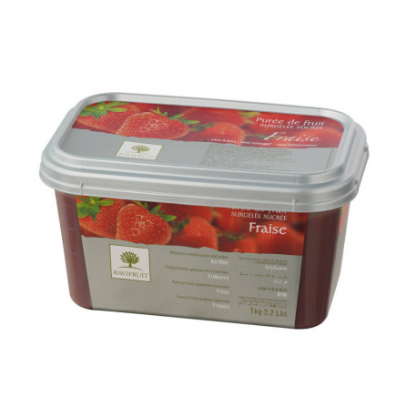 Purée de fraises sucrée 1 kg