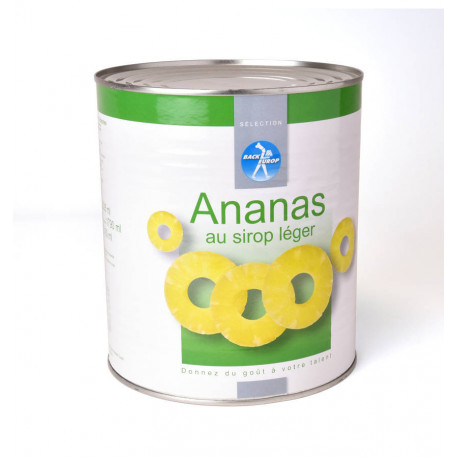 Ananas en tranches au sirop léger 3/1