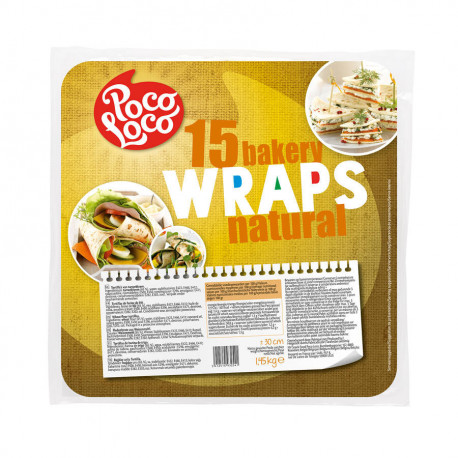 Tortilla nature Bakery D 30 cm 97 g x 15