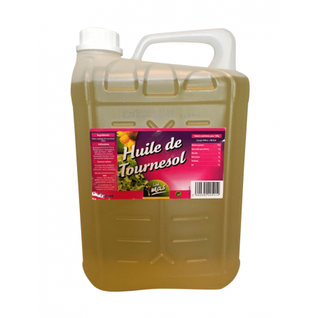 Huile de tournesol raffinée anti-moussant 5 L