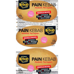 Pain rond surgelé pour sandwich kebab sans additif 110 g