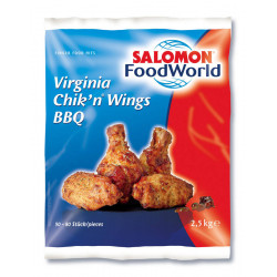 Ailes de poulet marinées sauce barbecue Virginia Chik¿n® Wings BBQ 2,5 kg