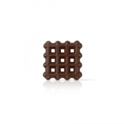 Décor carré grillage chocolat noir 380 pièces 325 g