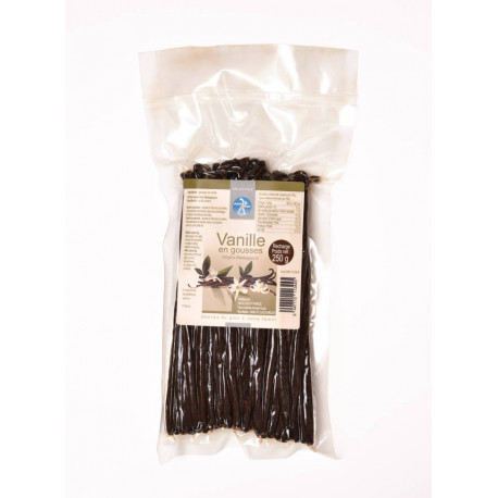 Vanille de Madagascar en gousses 17-18 cm recharge 250 g