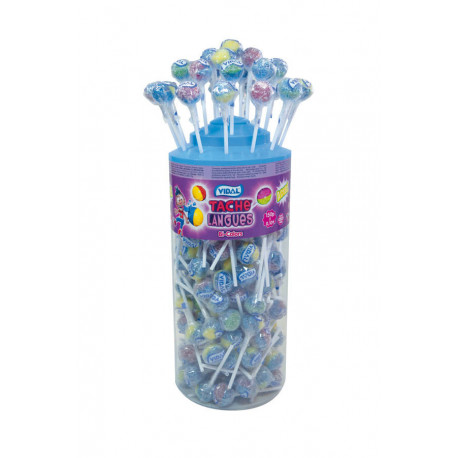 Sucettes Lotalollies Tâche Langues Bicolors x 150
