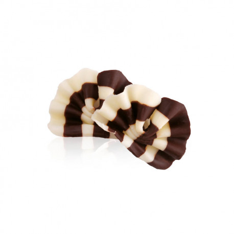 Décor copeau mini éventail black and white 1 kg