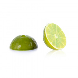 Citron vert 3D chocolat blanc à la surface colorée 223 g