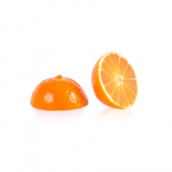 Orange 3D chocolat blanc à la surface colorée 245 g