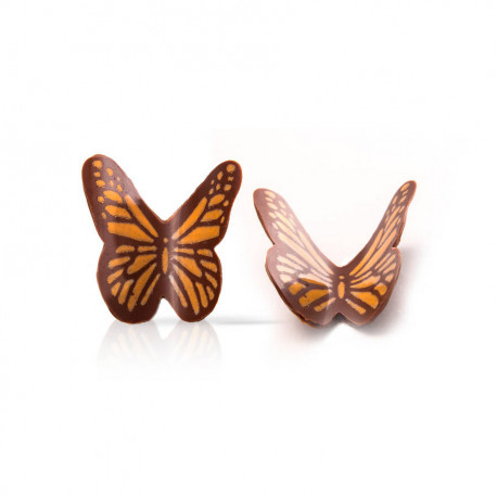 Papillon en chocolat noir coloré en surface 286 g