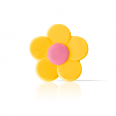 Fleur jaune décoration au cacao 630 g