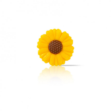 Tournesol 2D en chocolat lait, blanc, 354 g