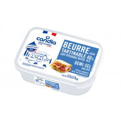 Beurre 1/2 sel léger tartinable 40 % MG 1 kg