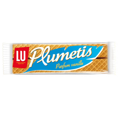 Gaufrette fourrée parfum vanille Plumetis 23 g x 80