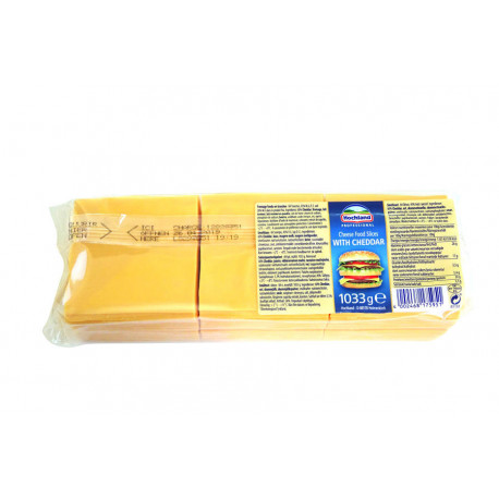 Cheddar fondu 8X8 84 tranches 1,033 kg